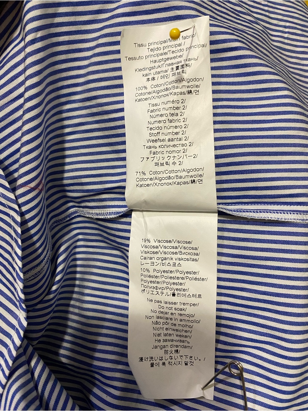 KENZO Paris Mixed Ribbed Knit And Cotton Poplin Shirt Sweater Minimalist Preppy - Picture 13 of 16